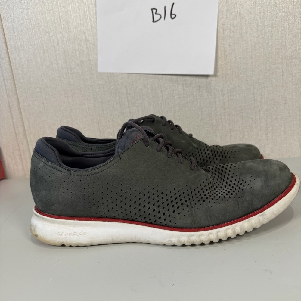 Cole Haan 2.Zerogrand Mens Size 11.5 Gray‎ Laser Oxford Sneaker Shoes C26036
